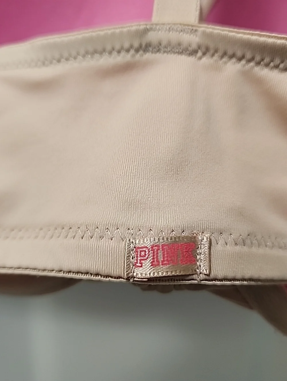 PINK by Victoria Secret Eveywhere Push-up Front Closure T-Strap Bra Nude 34D
